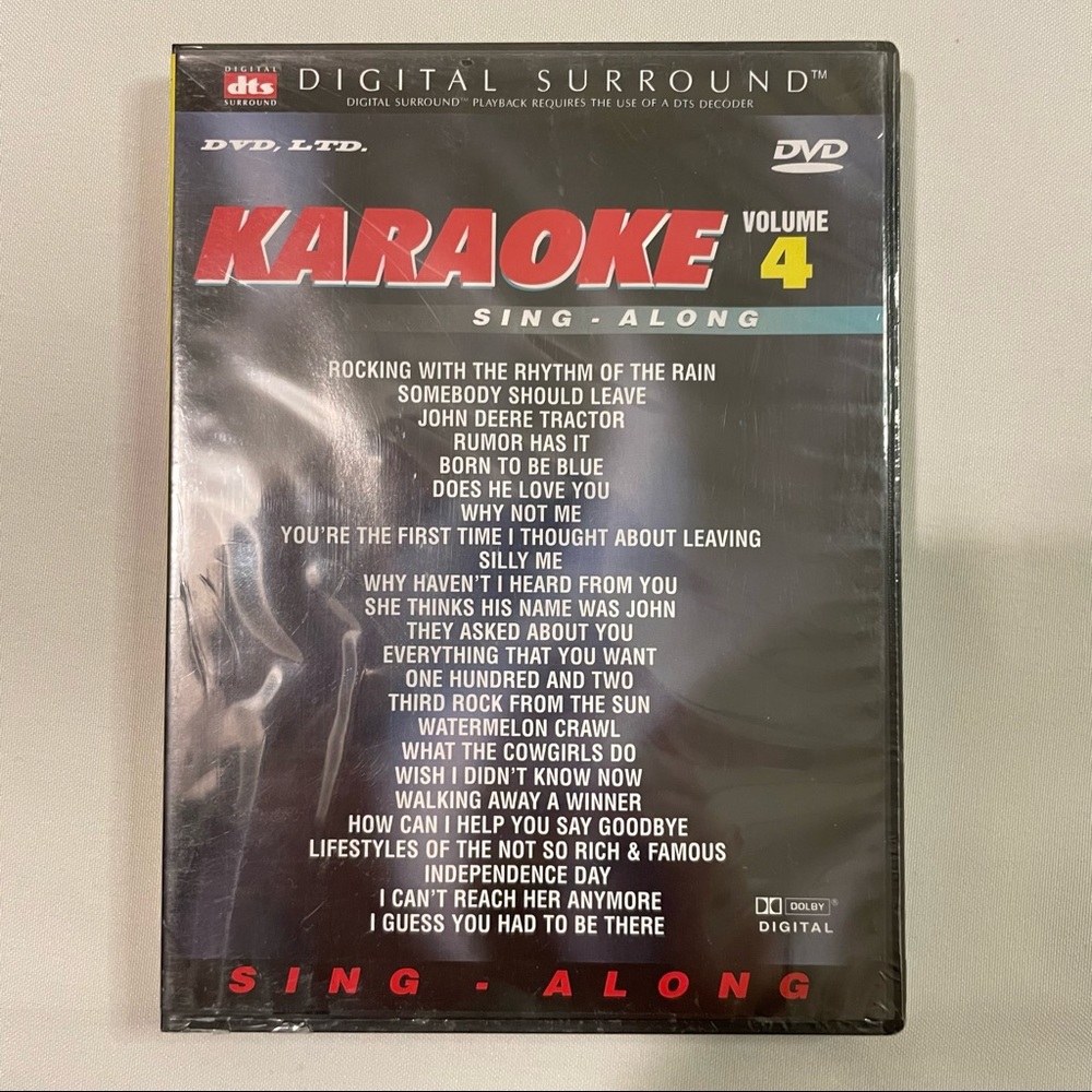 Digital Surround dts Karaoke Volume 4 DVD LTD Sealed!